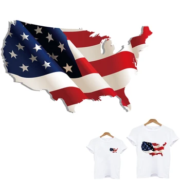 2vnt/Daug Amerikos vėliava pleistras lyginimo programos, skirtos drabužių geležies pleistrai juostelėmis drabužių taikymo vienas kitą