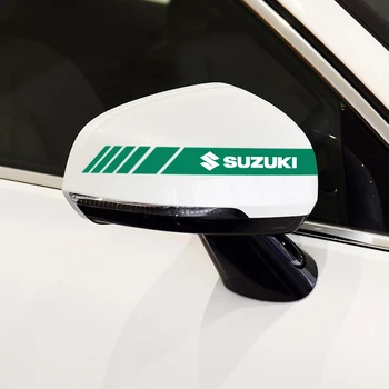 2vnt/Daug Automobilių galinio vaizdo Veidrodis Lipdukai Suzuki grant vitara sx4 swift Alto Automobilio šviesą Atspindintys Lipdukai, Aksesuarai