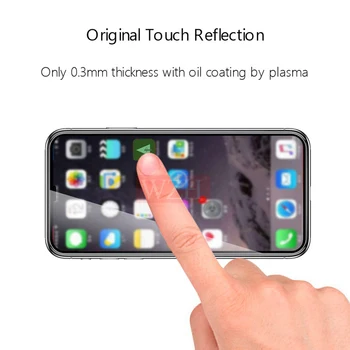 2vnt/Daug Visiškai Padengti Grūdinto Stiklo iPhone XS Max XR Screen Protector, Stiklo iPhone 6 6s 7 8 Plus X 5 5S Apsauginis Stiklas