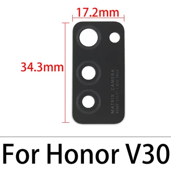 2vnt Galiniai Atgal Kameros Stiklo Huawei Honor 9X V20 V30 X10 20i 20 10 30 Pro Lite 20S 10i 30s Fotoaparato Objektyvas Su Lipduko Klijų