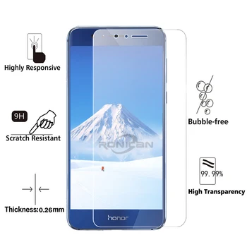 2vnt Grūdintas Stiklas Huawei Honor 8 Screen Protector, Grūdintas Stiklas Huawei Honor 8X 8 Lite Stiklas Garbę 8C Apsauginės Plėvelės