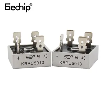 2VNT KBPC5010 diodų tiltas lygintuvas diodų 50A 1000V KBPC 5010 galios lygintuvas diodų electronica componentes