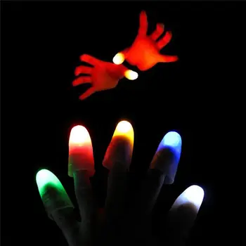 2vnt Magija Thumbs Šviesos Iki Pirštų Mirksi Žaislai Vaikams Magijos Triukai Vaikams, LED Rekvizitai Šalis Dovanos Naujovė Žaislų