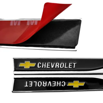 2vnt Metalo 3D Ženklelis Emblema Lipdukas Lipdukas Logotipas Sparnus Pusėje Chevrolets Cruze Captiva Lacetti Aveo Niva 