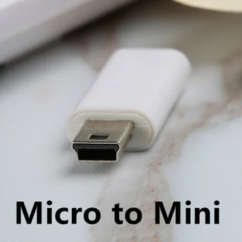 2vnt Micor USB female į Mini USB vyrų Įkroviklis Keitikliai, adapteris, skirtas Automobilių Navigator, Mini USB Kabelis, Maitinimo senas mobilusis telefonas, MP3 MP4
