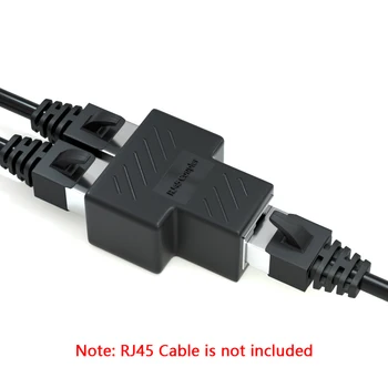 2vnt nuo 1 iki 2 Būdais Ethernet RJ45 Female Kabelio Adapteris, Splitter Jungtis Maršrutizatorių, Nešiojamas PC IP Kamera, TV Box