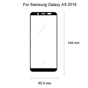 2vnt Visiškai Padengti Grūdinto Stiklo Samsung Galaxy A8 2018 A8 Plius 2018 Screen Protector Apsauginė Stiklo Samsung A8 A8 Plius