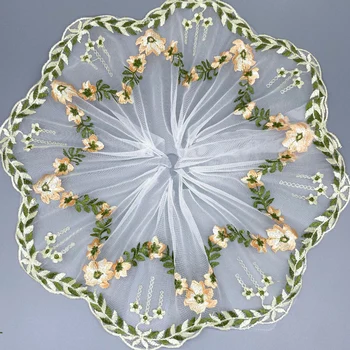 2Y 3D Gėlių Nėrinių Audinys Išsiuvinėti Nėriniai Apdailos Juostelės 