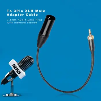 3.5 mm Audio Male Kištukas su vidiniu Sriegiu, į 3Pin XLR Male Adapterio Kabeliu Stereo Kištukas Ekranuotas Mikrofonas Mikrofono Kabelis