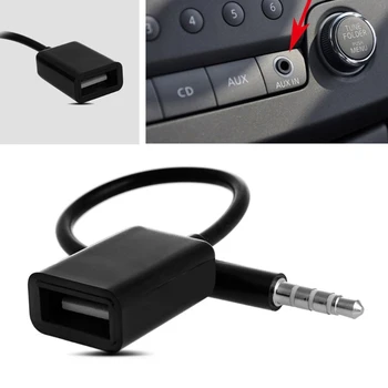 3.5 mm Male AUX Garso Kištuko Lizdą, USB 2.0 Moterų Keitiklio Kabelį, Laidą Fr Automobilinį MP3