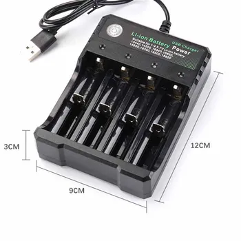 3.7 V 18650 Įkroviklis Li-ion baterija USB nepriklausomas krovimo nešiojamųjų elektroninių cigarečių 18350 16340 14500 baterijos kroviklis