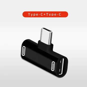 3 in 1, USB, c tipo-C adapter USB Tipo c įkrovimo kabelis, įkroviklis, ausinės konverteris Xiao mi 8 mi 6 ausinių adapteris