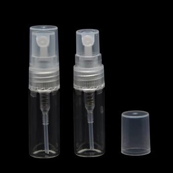 3 ML 5ML (10Piece/lot) Nemokamas Pristatymas Kelionės Daugkartiniai Stiklinis Kvepalų Buteliukas Su Purškimo& Tuščias Parfumeperfume buteliai purkštukai