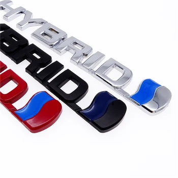 3 Stilius 3D HIBRIDINIŲ Automobilių Logo Lipdukus Refitting Metalo Logotipas Ženklelis Decal Auto Reikmenys 
