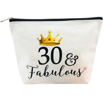 30 ir Pasakų Makiažo Kosmetikos krepšys Purvinas Trisdešimt varčios Moterims 30 30 metų Gimtadienio Jubiliejų, Dovanų Dekoravimas naudai