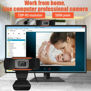 30 Laipsnių Pasukti Web Kamera 2.0 HD Kamera 1080p USB Vaizdo Įrašymo Web Kamera Su Mikrofonu PC Kompiuteris, 