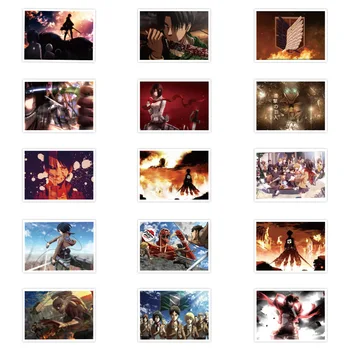 30pcs Pack Ataka Titan Lipdukas Anime Mikasa Levi Eren Lipdukai Dovanos Vaikams PASIDARYK pats Nešiojamas Lagaminas Dviračių Kietas Lipdukas