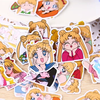 33pcs Anime Sailor Moon Lipdukas Paster Animacinių filmų užrašų knygelė Amatų Dekoro Cosplay Kostiumai, Pasiūlymo Priedai