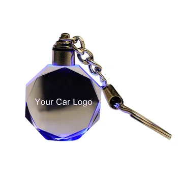 35 Modelių Šviesos Key Chain Logotipą, LED Iškirpti Stiklo Automobilių Logotipą, Raktų Žiedas Turėtojas As -di V-W Ben zs Ford BM Ws Automobilio Logotipu ChainKey