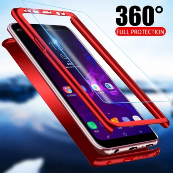 360 atsparus smūgiams Visiškai Padengti Telefono dėklas, skirtas Samsung Galaxy Note, 10 Pro 9 8 S10 S10E S8 S9 Plus S7 S6 Krašto KOMPIUTERIO Apsaugos Telefonas Atvejų