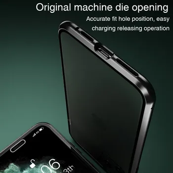 360 Magnetinio Adsorbcijos Metalo Case For iPhone 11 12 Pro XS Max XR SE Dvipusis Stiklo Atveju iPhone 7 8 6s Plius Magneto Dangtelis