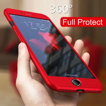 360 Pilnas draudimas Telefoną Atveju Xiaomi Redmi Pastaba 8 6 6A 5 5A 7, 7A K20 9T CC9E CC9 A3 EITI Lite Pro Plus Su Grūdinto Stiklo Atveju