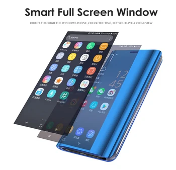 360 Pilnas draudimas Veidrodis Danga Flip Case For Huawei Honor 7A Dua L22 AUM AL20 29 Apsaugos mobiliųjų Telefonų Padengti 7C 8A Pro 8C, 8X