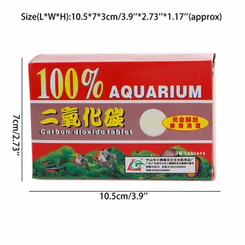 36pcs/Box CO2 Tabletės Anglies Dioksido difuzorius Skirtas Akvariumo Vandens Plūduriuoti Žolės Nemokamas Pristatymas, Akvariumą Co2 Difuzorius