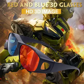 3D Akiniai Mėlynos ir Raudonos Objektyvas Matmenų Anaglyph Filmo DVD Video TV Žaidimas žiūrėti stereo 3D filmus ir žaisti 3D žaidimus