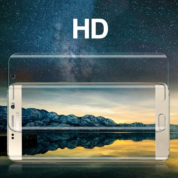 3D Apsauginis Stiklas ant Samsung s7edge Galaxy s 7 Stiklo s7 s6 krašto Screen Protector, Pilnas draudimas Saugos Apsauginės Plėvelės s6edge
