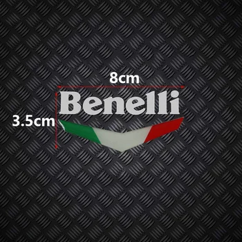 3D atsparus Vandeniui Motociklo Degalų Bako Lipdukai Benelli Logo Lipdukus prekinis, galinis Stiklo Apdaila, šviesą Atspindintis Lipdukas