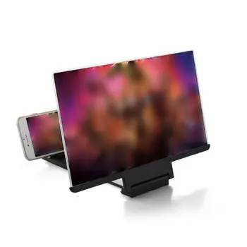 3D ekranas mobiliojo telefono stiprintuvo 8 colių HD vaizdo didinamojo stiklo projektorius Praktinių nešiojamieji projektoriai