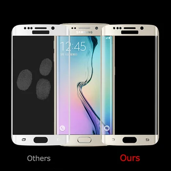 3D Išlenkti Visiškai Padengti Grūdinto Stiklo Samsung Galaxy S6 Krašto Plius 