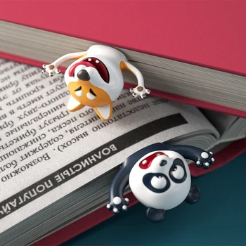 3D Kūrybos PVC Medžiagos, Stereo Animacinių filmų Žymeklis Gyvūnų Stiliaus Žymos Cute Kačių Juokinga Studentų Mokyklos Raštinės Vaikų Dovanų