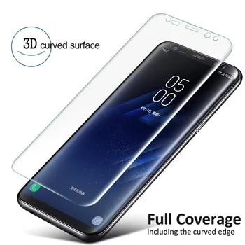 3D Lenkta Apsaugine Plėvele ant Samsung S20 Ultra S10 5G S8 S9 Plus S10e S7 Krašto (Ne Stiklo) Screen Protector, Plėvelės, Folijos