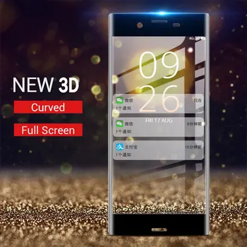 3D Lenktas Grūdintas Stiklas Sony Xperia XA1 Screen Protector Apsauginė plėvelė Sony Xperia XA1 Ultra XA1 Plius XA beskeveldris Stiklas