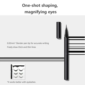 3D Magnetinio Blakstienos ilgam Magnetai akių kontūro Makiažas Audinės Blakstienos Pratęstas Daugkartinio naudojimo Vandeniui Magnetinio Netikrų Blakstienų