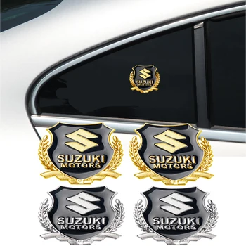 3D Metalo Automobilio Langą įstaiga aplinkosaugos ¾enklelis Emblema Ženklelio Lipdukai Suzuki, Swift, SX4 Vitara Jimny S-KIRSTI Automobilių Optikos Reikmenys