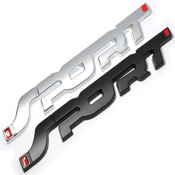 3D Metalo Automobilių Kamieno Lenktynių SPORTO Logotipas Ženklelis Lipdukas Lipdukas, Skirtas 