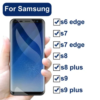 3D Minkšti Nano Kino Screen Protector For Samsung Galaxy S8 S9 Plus Apsauginė Plėvelė Samsung S7 S6 Krašto Aišku, Filmas Ne Stiklo