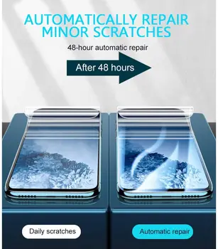 3D Minkšti viso Padengti Apsaugine Plėvele Samsung Galaxy A3 A5 A7 2016 2017 j3 skyrius J5 S9 Plus Screen Protector Hidrogelio Filmas Ne Stiklo