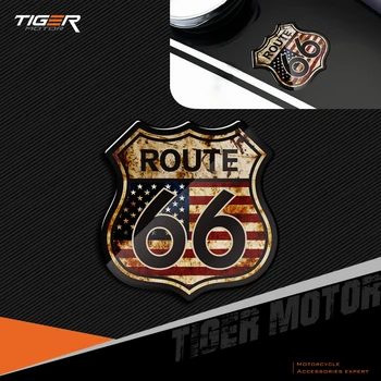 3D Motociklų Lipdukai MUMS Istorinis Route 66 Lipdukai Tinka Harley Indijos Motociklas