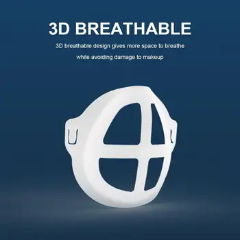 3D Nagų Kaukė Paramos Kvėpavimo Padėti Padėti Kaukė Vidinės Pagalvėlės Laikiklis Maisto kokybės Silikono Daugkartinio naudojimo Kaukė Laikiklis Veido Odos Priežiūra
