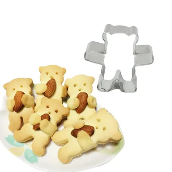 3D Nerūdijančio Plieno Slapukus Cutter Animacinių filmų Mini Turėti Saldainių, Sausainių Pelėsių Vaikai 