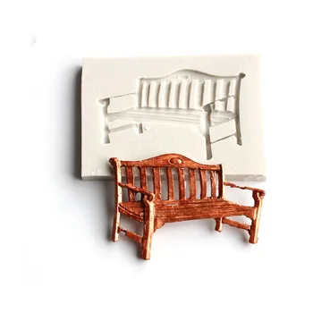 3D Raudonmedžio Baldai, Kėdės Silikono Formos Tortas Dekoravimo Pelėsių Minkštas Pyragas Pelėsių Šokolado Silikoninė Forma 