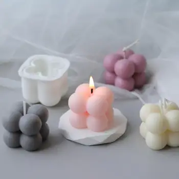 3D Silikono Žvakių Liejimo formos Rankų darbo Sojų Formos Aromaterapija Gipso Žvakės Pelėsių 