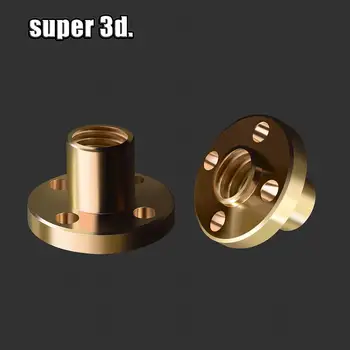 3D spausdintuvas accessoris Vario Trapecijos formos Švinas Varžtas Veržlė T8 pikis 2mm Švino 2/4/8mm varžtas stepper motorinių geležinkelių varžtas CNC