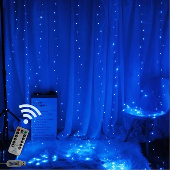 3M LED Girliandą Užuolaidų Pasakų Žibintai USB Baterija Styginių Šviesos naujieji Metai, Kalėdiniai Papuošalai, Namų Miegamojo Lango Sienos