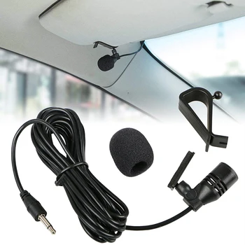3m Profesionalų Automobilių Garso Mikrofonas (3,5 mm Įrašą Jack Plug Mic Stereo Mini Laidines Išorinis Mikrofonas Auto DVD Radijas