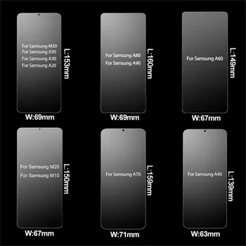 3Pcs Apsauginis Stiklas Samsung Galaxy A50 A30 A20 Screen Protector For Samsung M10 M20 M30 A40 A70 A80 A90 A10 Grūdintas Stiklas